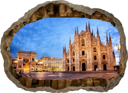 Adesivo murale duomo milano - duomo,