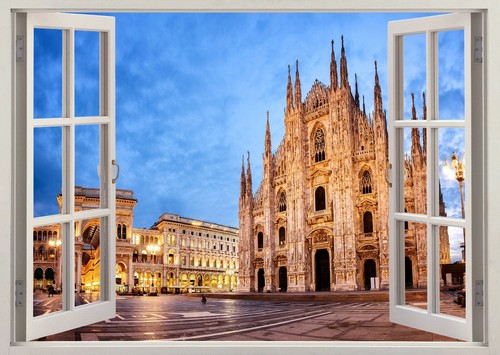 Adesivo murale duomo - duomo, milano